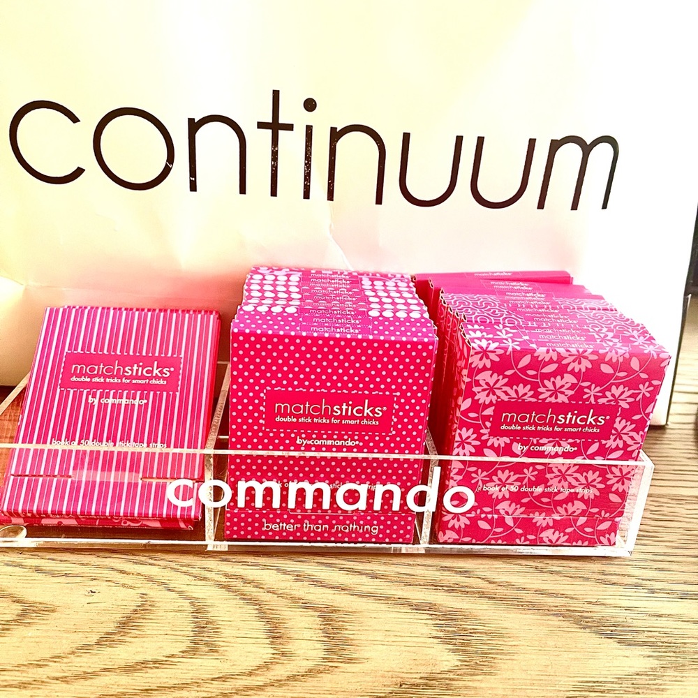 Commando matchstick double stick clear tape. New with tags.
